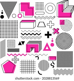 Universal geometric design. Element design for magazines, billboards, sales, leaflets