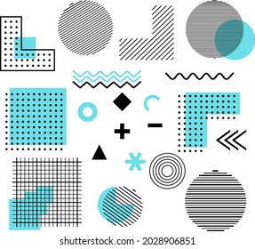 Universal Geometric Design. Element Design for Magazines, Billboards, Sales, Leaflets
