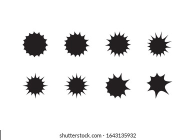 Universal Geometric Shapes Set. Design Forms on Black Background for Web Print Presentation Animation Poster
