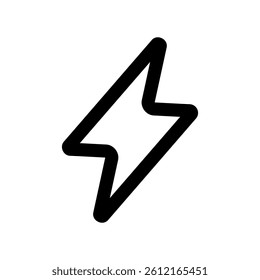 Universal graphic symbol for electrical charge, high voltage warning, or sudden energy burst