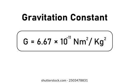 The universal gravitation constant value in physics.