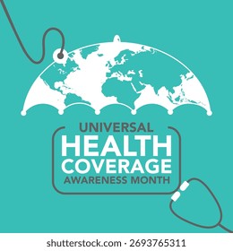 Universal Health Coverage day (UHC) is observed every year on the month of  December, Aims to raise awareness of the need for strong, equitable and resilient health systems. Vector illustration