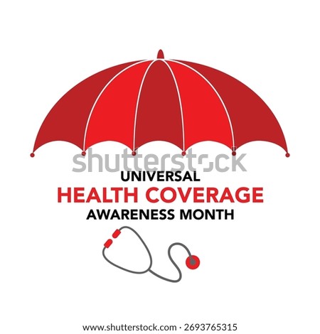 Universal Health Coverage day (UHC) is observed every year on the month of  December, Aims to raise awareness of the need for strong, equitable and resilient health systems. Vector illustration