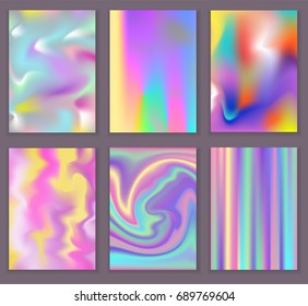 Universal holographic vector blur texture abstract color fills background surface illustration brochure.