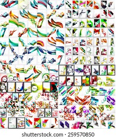 Universal huge mega set of abstract backgrounds, waves, lines and many other