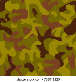 Universal hunter khaki seamless pattern, abstract fill military background vector illustration.