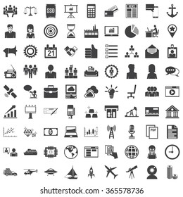 Universal icon set. 81 icons