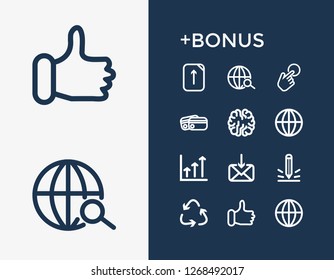 Universal icon set and credit card with website, digital marketing and design. Pencil related universal icon vector for web UI logo design.