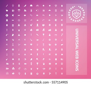 Universal icon set,clean vector