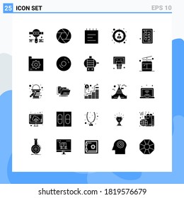 Universal Icon Symbols Group of 25 Modern Solid Glyphs of tool; board; education; chopping; search Editable Vector Design Elements