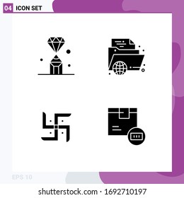 Universal Icon Symbols Group of Modern Solid Glyphs of gems; learning; pen; learning; church Editable Vector Design Elements