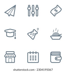 Universal icon vector design suitable for seamless pattern or wallpaper and many others