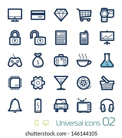 Universal icons set Perfect lines 02