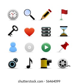 Universal Icons Set Vector