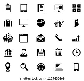 Universal icons - vector web business icons set - computer communication sign & symbols