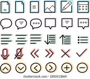 Iconos universales para web y móvil