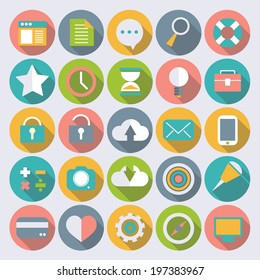 Universal Icons For Web and Mobile.Vector Design