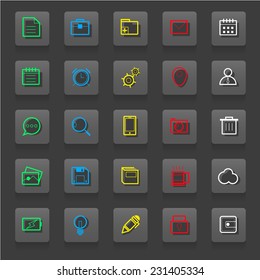 Universal Icons For Web and Mobile.Vector Design