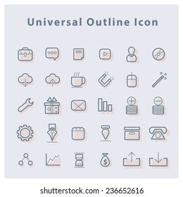 Universal Icons For Web and Mobile.Vector Design
