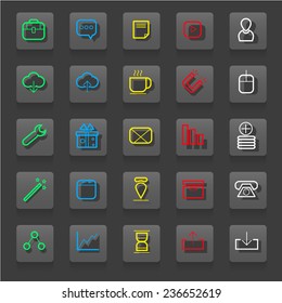 Universal Icons For Web and Mobile.Vector Design