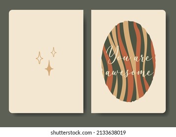 Universal inspiration notebook template. Applicable for notebook covers, planners, brochures, books, catalog