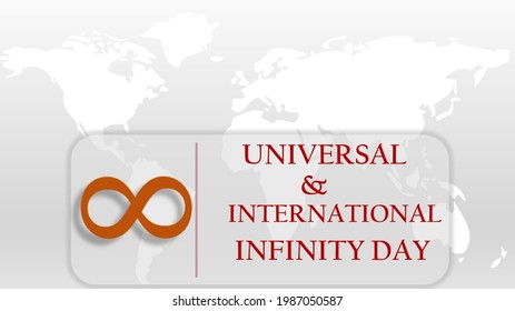 Universal and International Infinity Day background