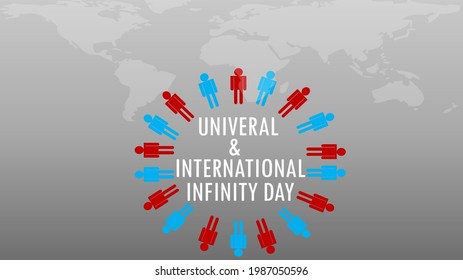 Universal and International Infinity Day background