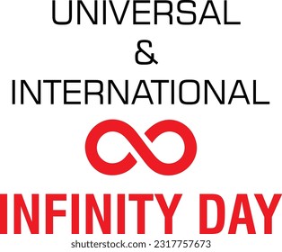 Universal and International Infinity Day background.eps