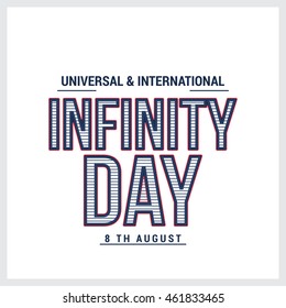 Universal & International Infinity Day background.