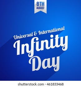 Universal & International Infinity Day background.
