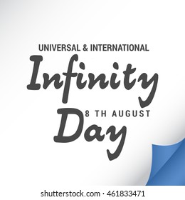 Universal & International Infinity Day background.