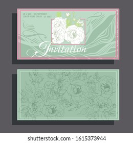 Universal Invitation card with decorative frames to celebrate birthday, wedding day,  baby shower party, a formal meeting