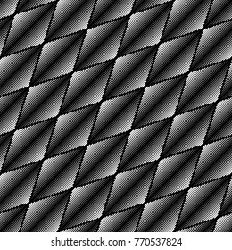 Universal linear geometric seamless pattern with smooth transition from thin line to thick