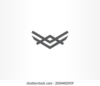 universal lines logo design icon concept