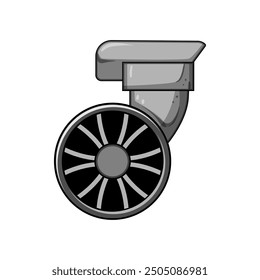 universal luggage wheels cartoon. heavy duty, lightweight retractable, sturdy noiseless universal luggage wheels sign. isolated symbol vector illustration