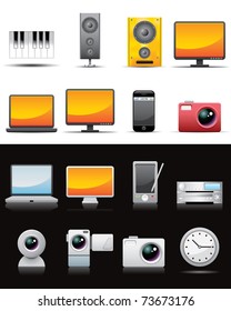 Universal media icons -- vector illustation