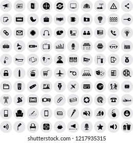 Universal Mix Icon Set of 100 Quality icons. Very Useful For Web & Mobile App.