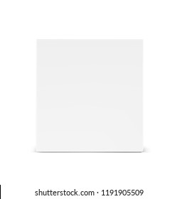 Universal mockup of blank cardboard box. Vector illustration isolated on white background, ready and simple to use for your design. EPS10. 