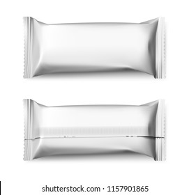 Template Blank Flow Packaging Food Cosmetic Stock Vector (Royalty Free ...