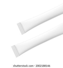 Modelaciones universales de palos de embalaje en blanco. Ilustración vectorial aislada en fondo blanco, lista y fácil de usar para su diseño.	