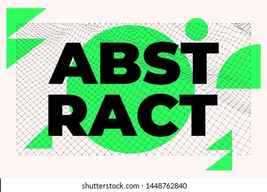 Universal Modern Geometric Shapes Set. Chaotic composition with Vector abstract design elements for web banner, posters, backgrounds