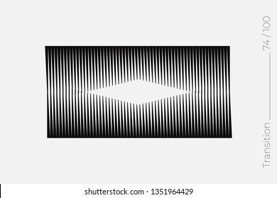 Universal Modern Halftone Geometric Shape. Vector Classical Design Element. Template for Business Poster Logo Clothes. Transition effect