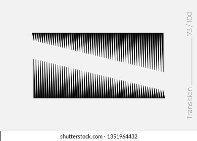 Universal Modern Halftone Geometric Shape. Vector Classical Design Element. Template for Business Poster Logo Clothes. Transition effect