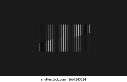 Forma Geométrica Universal Moderno De Medio Tono. Elemento de diseño clásico vectorial. Plantilla para Ropa de logotipos de empresas. Efecto de transición