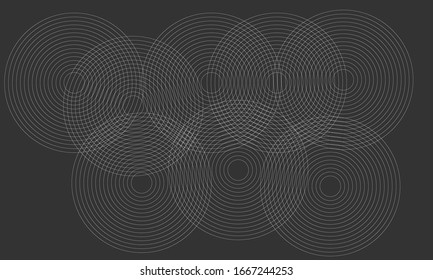 Universal Modern Halftone Geometric Shape. Vector Classical Design Element. Template for Business Poster Logo Clothes. Transition effect