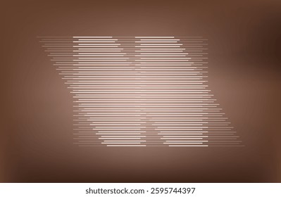 Universal Modern Halftone Geometric Shape.Premium background design with mocha mousse line pattern (texture) in luxury pastel colour.  Vector Classical Design Element. Template for Business Poster