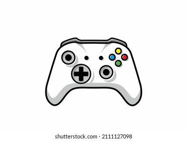 Diseño de ilustración plana joystick moderno universal