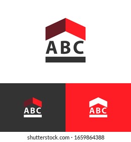 Universal modern logo design concept. Tech logomark illustration. Can representing media, send, real estate, course, lesson, podcast, entertainment, travel.