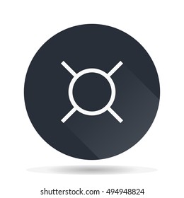 Universal money sign icon vector illustration.