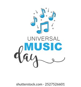 Universal Music Day, October - vector.